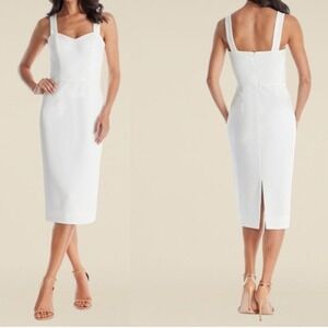 Dress The Population Nicole Dress Size Large White NWT
